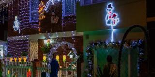 Alumbrados navideños en las localidades de Santa Fe y La Candelaria.