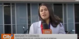 Margareth hace parte del personal del nuevo Centro de Salud Verbenal