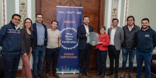 Bogotá earns Gold Certification for data utilization What Works Cities
