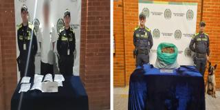 Capturas por tráfico de estupefacientes e incautaciones en Aeropuerto El Dorado