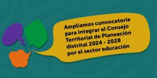 Inscripciones para Consejo Territorial de Planeación Distrital 