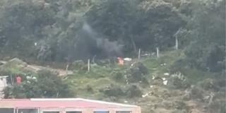 Ciudadano extranjero sorprendido realizando quema de basuras cerca a los Cerros