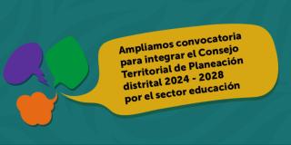 Inscripciones convocatoria Consejo Territorial de Planeación Distrital