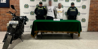 Capturados 2 fleteros por hurtar a ciudadano que retiró del banco $15 millones
