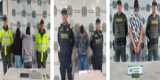 Cuatro personas capturadas por hurto y tráfico de estupefacientes en Bogotá 