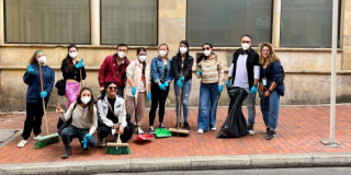Estudiantes se unen a las jornadas de limpieza del Centro de Bogotá 