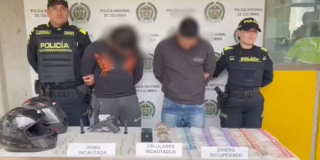 Policía capturó 2 hombres y recuperó dinero hurtado en restaurante de Usaquén 
