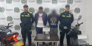 Un hombre capturado y un menor aprehendido por hurto de motocicleta en Bosa
