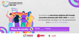 Como participar en elecciones atípicas LGBT curul Universidades Bogotá