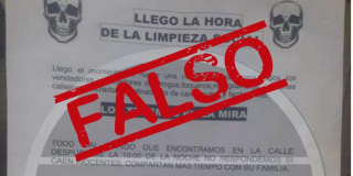 Planfleto que circula en redes sociales con amenazas es falso: Policía de Bogotá