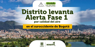 Sec. Ambiente finaliza alerta por calidad del aire en el suroccidente de Bogotá