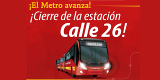 Alternativas de viaje en TransMilenio por cierre de estación Calle 26