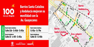 Así funciona conectividad del barrio Santa Catalina con av Guayacanes 