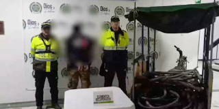 Capturado por hurtar en Kennedy 80 metros de cable de cobre ¡De $70 millones!