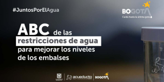 Racionamiento de agua en Bogotá: jueves 11 de abril inician medidas