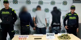 Tres capturados en Usme por porte ilegal de armas y tráfico de estupefacientes