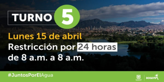 Localidades y barrios con racionamiento de agua en Bogotá 15 de abril