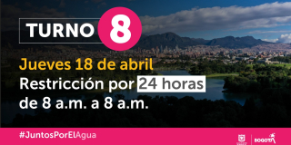 Localidades y barrios con racionamiento de agua en Bogotá 18 de abril 
