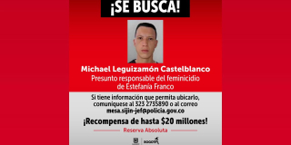 $20 millones de recompensa por responsable de feminicidio de Estefanía Franco