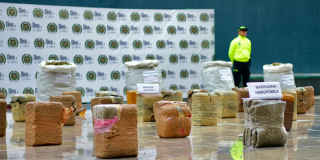 Autoridades incautaron cerca de una tonelada de estupefaciente en Bogotá
