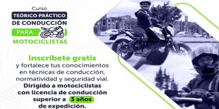 Curso gratuito para motociclistas en Bogotá del 25 de mayo de 2024
