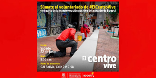  Jornada de embellecimiento en Bogotá: El Centro Vive voluntarios se suman