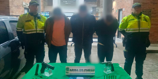 Video: seguridad en Bogotá, Policía siguió y capturó 3 personas tráfico armas