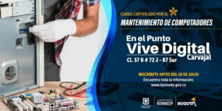 Cursos gratuitos en Bogotá: mantenimiento de computadores 2024 