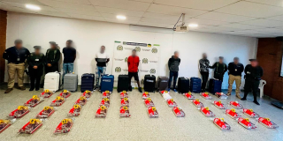Capturados 5 dominicanos con 215 kg de droga en El Dorado de Bogotá