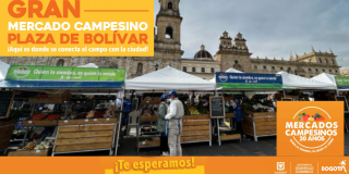 Mercado en Bogotá con los Mercados Campesinos 6 y 7 de junio 2024