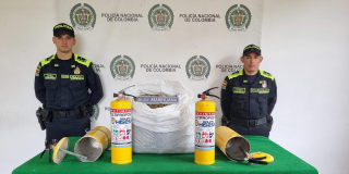 Seguridad en Bogotá: Policía frustró envío de droga en 4 extintores
