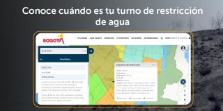 Racionamiento de agua en Bogotá consulta tu turno con Mapas Bogotá 