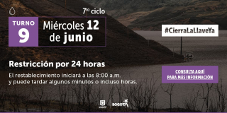 Barrios en Bogotá que tendrán cortes de agua el miércoles 12 de junio 