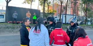 Video: 1.600 policías garantizan seguridad en Bogotá por paro de taxistas 