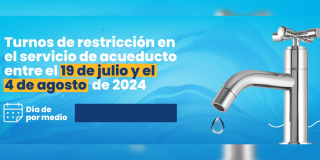 Racionamiento del agua en Bogotá del 19 de julio al 4 de agosto 2024