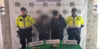 Video: Capturados por porte ilegal de armas y lesiones personales en Engativá Video: Capturados por porte ilegal de armas y lesiones personales en Engativá