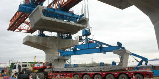 Video: Así opera la viga lanzadora que construye viaducto de Línea 1 del Metro