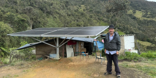 Bogotá: Paneles solares que fueron instalados en localidad de Sumapaz