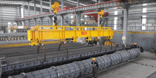 Video obras del Metro de Bogotá: Planta de prefabricados patio taller 