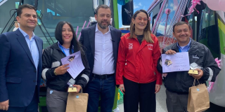 Día del Conductor en Bogotá Distrito entregó reconocimiento operadores