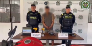 Capturado por hurtar elementos de bodega y moto Barrios Unidos Bogotá
