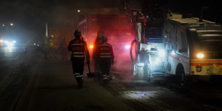 Cierre vial Bogotá en oreja y conectante av. Boyacá con av. calle 17