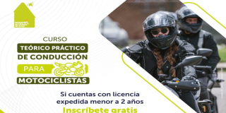 Curso de conducción motos. Imagen Secretaría de Movilidad