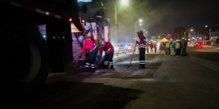 Movilidad en Bogotá cierre en la autopista Norte con avenida calle 134