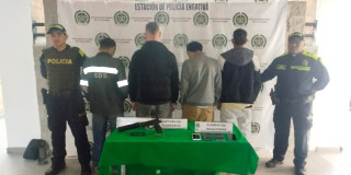 Tras persecución, la Policía capturó a 4 hombres por tráfico de armas en Bogotá