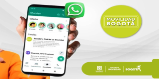 Canal de WhatsApp de la Secretaría Distrital de Movilidad Bogotá 