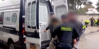 Video: Presuntos responsables de doble homicidio en Bogotá fueron capturados