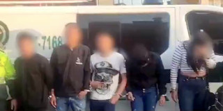 Siete capturados por hurto de celulares y motocicletas en Bogotá 