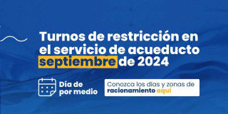 Racionamiento de agua en Bogotá del 11 al 27 de septiembre 2024 