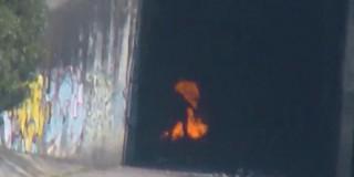 Video: Seguridad en Bogotá, capturado por quemar basura dentro de un túnel 